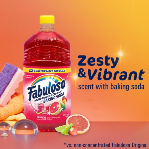 Fabuloso Baking Soda Citrus & Fruits Red - Case - 6 Units