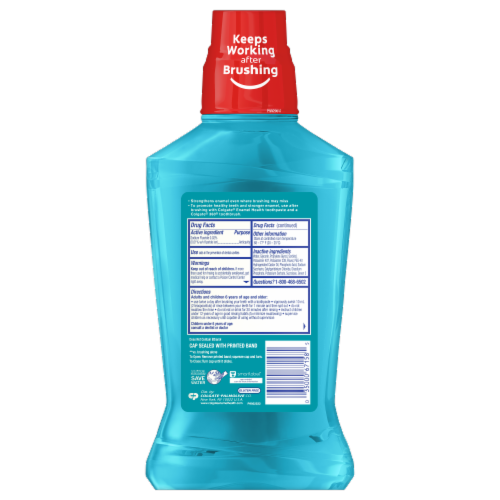 Colgate Enamel Health Fresh Mint Mouthwash Perspective: back