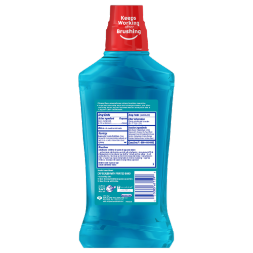 Colgate Enamel Health Sparkling Fresh Mint Mouthwash Perspective: back