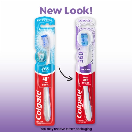 Colgate 360° Enamel Health Extra Soft Toothbrush Perspective: back