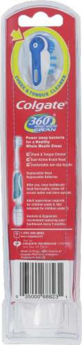 Colgate Battery Operated Full Head Soft Toothbrush Perspective: back
