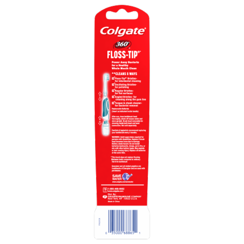 colgate floss tip bristles 5x