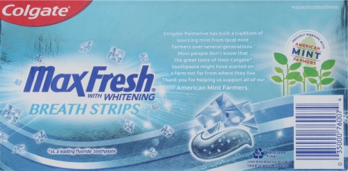 Colgate Max Fresh Cool Mint Whitening Toothpaste Value Twin Pack Perspective: back