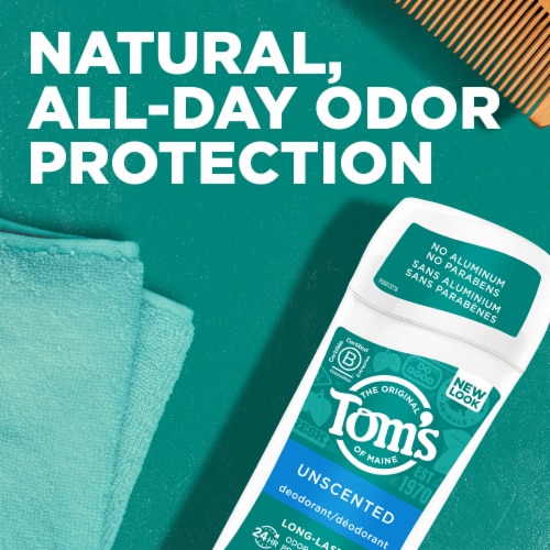 Tom's of Maine Long-Lasting Aluminum-Free Natural Deodorant for Women Unscented Perspective: back