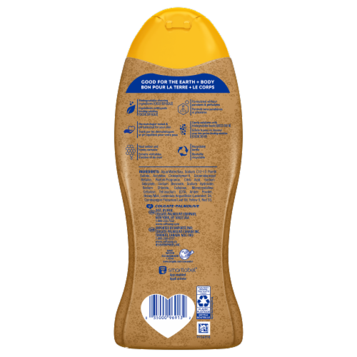 Softsoap Lustrous Glow Amber & Honey Exfoliating Body Wash Perspective: back