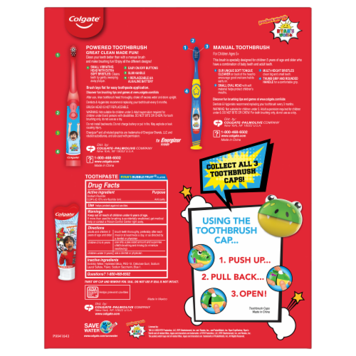Oral Care Kids Ryan's World Hygiene Kit Perspective: back