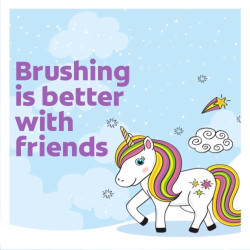 Colgate® Kids Unicorn Sonic Powered Battery Toothbrush Perspective: back