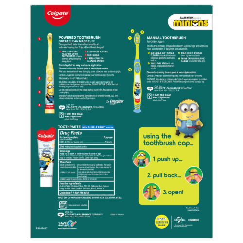 Oral Care Kids Minions Hygiene Set Perspective: back