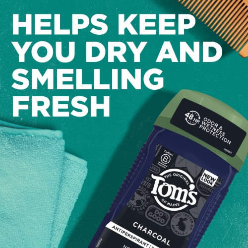 Tom's of Maine Natural Charcoal Antiperspirant Deodorant for Men Perspective: back