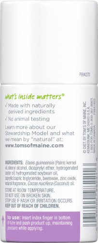 Tom's of Maine Natural Strength  Plastic-Free Aluminum-Free Deodorant for Women Coconut Lavender Perspective: back