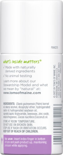 Tom's of Maine® Natural Strength Plastic-Free Aluminum-Free Deodorant for Women Coconut Lavender Perspective: back