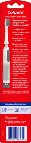 Colgate 360 Power Battery Powered Toothbrush Replacement Head Perspective: back
