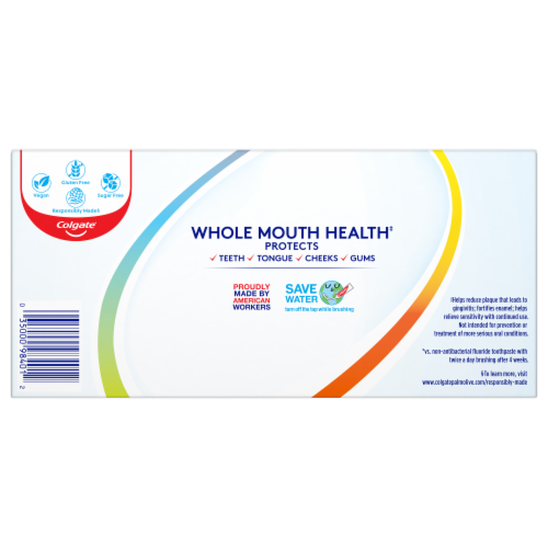 Colgate Total Whitening + Charcoal Toothpaste Value Pack Perspective: back