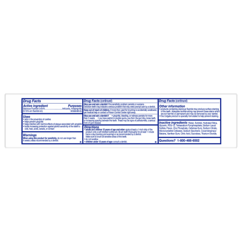 Colgate® Total Whole Mouth Health Gum Protection Toothpaste Perspective: back