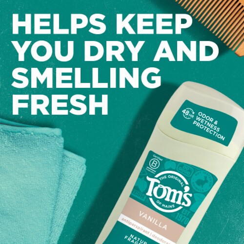 Tom's of Maine Natural Antiperspirant Deodorant for Women Vanilla Perspective: back