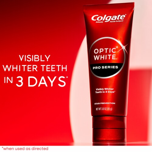 Colgate Optic White Pro Series Toothpaste with Stain Prevention & Hydrogen Peroxide Perspective: back