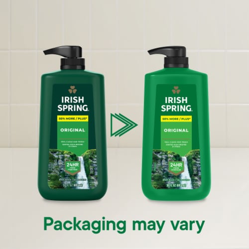 Irish Spring Original Clean Body Wash for Men Perspective: back
