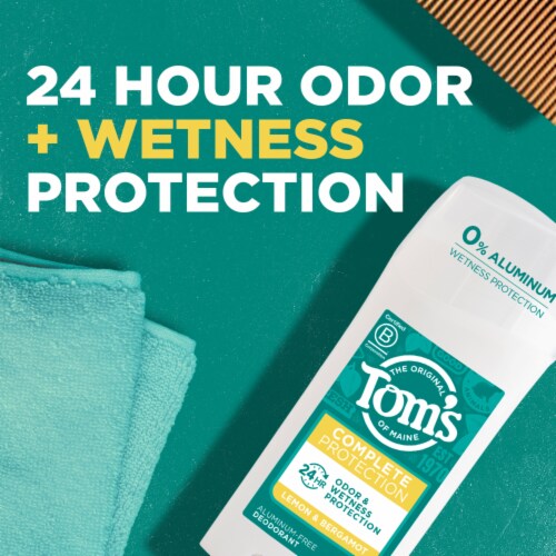 Tom's of Maine Complete Protection Aluminum-Free Natural Deodorant for Women Lemon & Bergamot Perspective: back