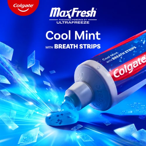 Colgate Max Fresh Whitening Toothpaste with Cool Mint Flavor Perspective: back