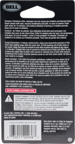 Bell® Stopper 300 Traditional Glue Patch Kit Perspective: back