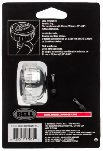 Bell Dinger 300 Spinning Safety Bike Bell Perspective: back