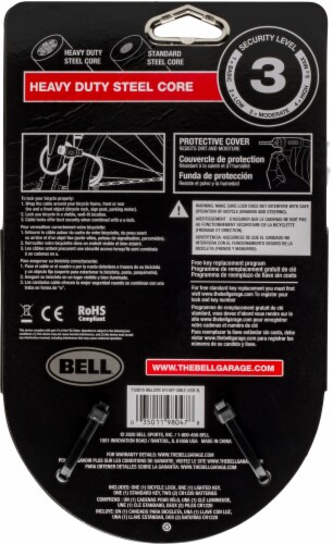 Bell® Ballistic 610 Cable Lock with Lighted Key Perspective: back