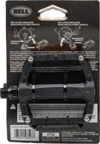Bell® Kicks™ 750 Sport Bicycle Pedal Set Perspective: back