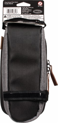 Bell® Stowaway 500 Top Tube Charcoal Bicycle Phone Holder Perspective: back