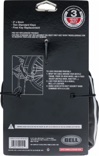Bell Rampage 400 Heavy Duty Chain Lock Perspective: back