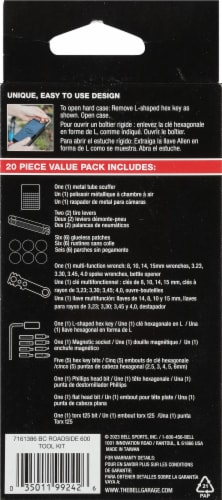 Bell® Roadside 600 Compact Tool Kit Perspective: back