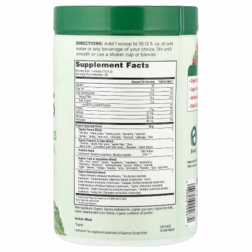 Country Farms® Super Greens Organic Natural Flavor Alkalizing Greens Blend Supplement Perspective: back