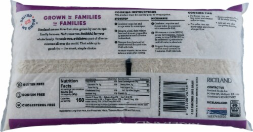 Riceland American Jasmine Rice Perspective: back