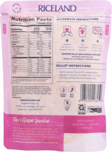 Riceland® Rice 'N Easy® Gluten Free Bengal Butter Curry Flavored Rice Perspective: back