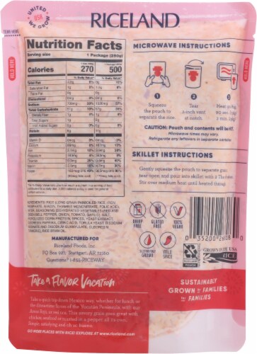 Riceland® Rice 'N Easy® Gluten Free Yucatán Arroz Rojo Rice Perspective: back