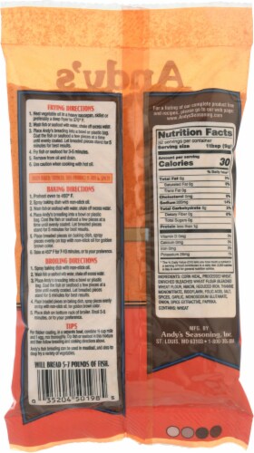 Andy's Seasoning® Cajun Fish Breading Perspective: back