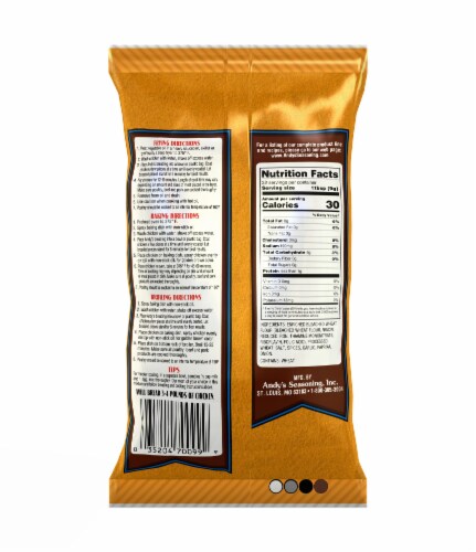 Andy's Seasoning™ Mild Chicken Breading Perspective: back