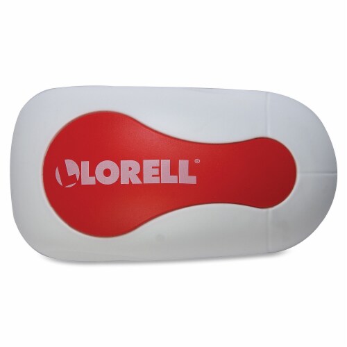 Lorell Dry Erase Magnetic Eraser Red/White 52559 Perspective: back