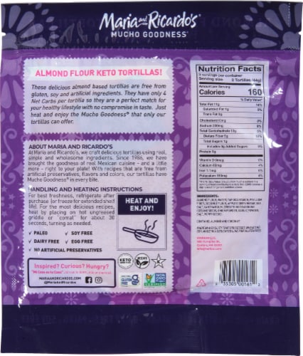 Maria and Ricardo's® Everything Seasoning Almond Flour Perspective: back