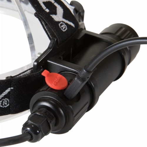 1,000-Lumen Pro Water-Resistant Aluminum LED Rechargeable Headlamp Perspective: back