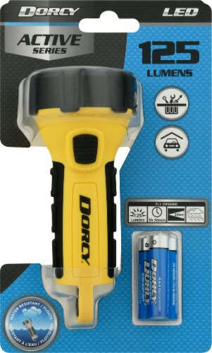 Dorcy Active Compact Floating Flashlight - Yellow/Black Perspective: back
