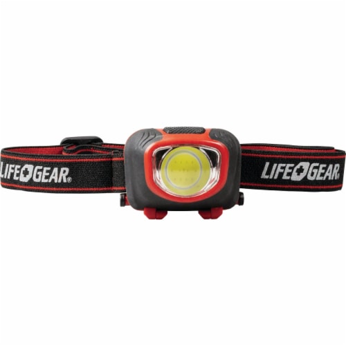 Life Gear® Storm Proof Headlamp - Red / Black Perspective: back