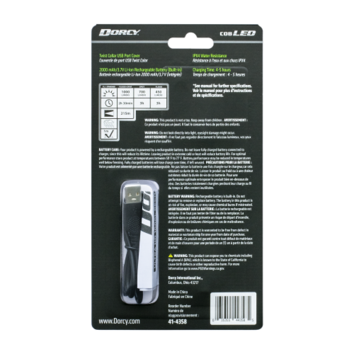 Dorcy Ultra HD Rechargable Flashlight Perspective: back