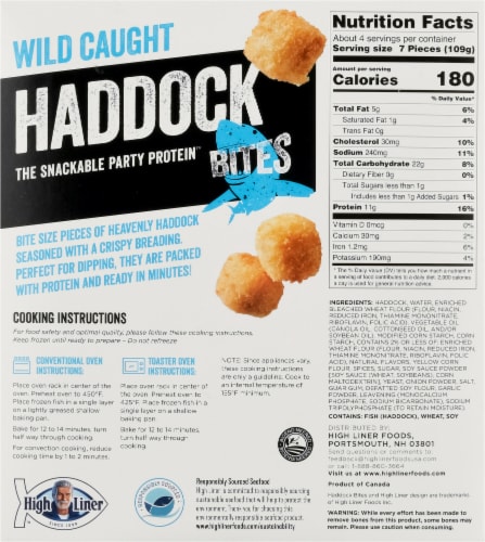 High Liner™ Wild Caught Breaded Haddock Bites Perspective: back