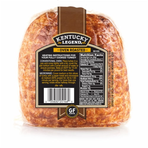 Kentucky Legend® Quarter Sliced Boneless Oven Roasted Turkey Perspective: back