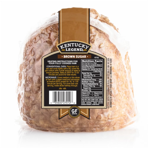 Kentucky Legend® Quarter Sliced Boneless Brown Sugar Smoked Ham Perspective: back