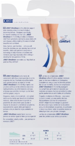 Jobst SupportWear Ultra Sheer Small Black Knee-High Hosiery Perspective: back