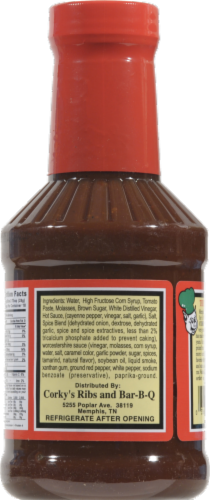 Corky's Smokin' Hot BBQ Sauce Perspective: back