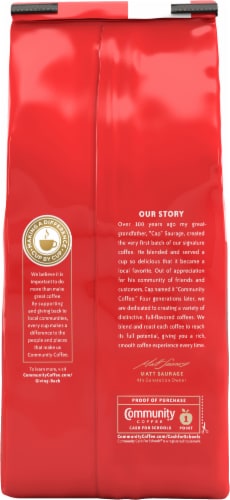 Community Coffee® Breakfast Blend Medium Roast Ground Coffee Perspective: back