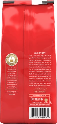 Community Coffee® Golden Caramel Ground Coffee Perspective: back
