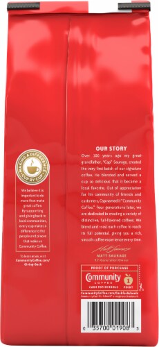 Community Coffee® Pecan Praline Ground Coffee Perspective: back